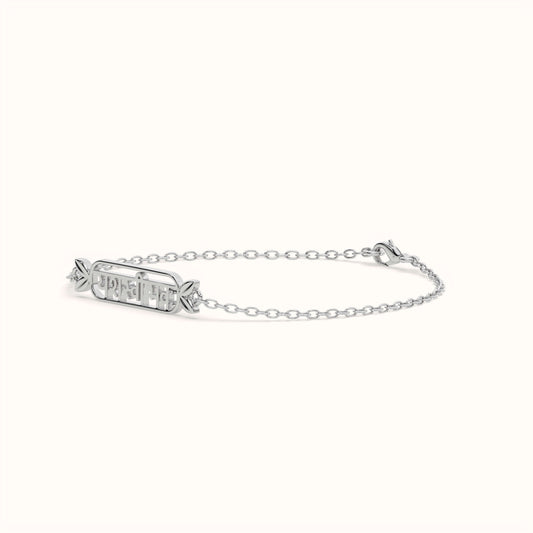 Yashasvi Bhava Devanagari Script Kids Bracelet in 925 Sterling Silver