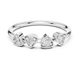 Trillion Geometric Bezel Lab Grown Diamond Band