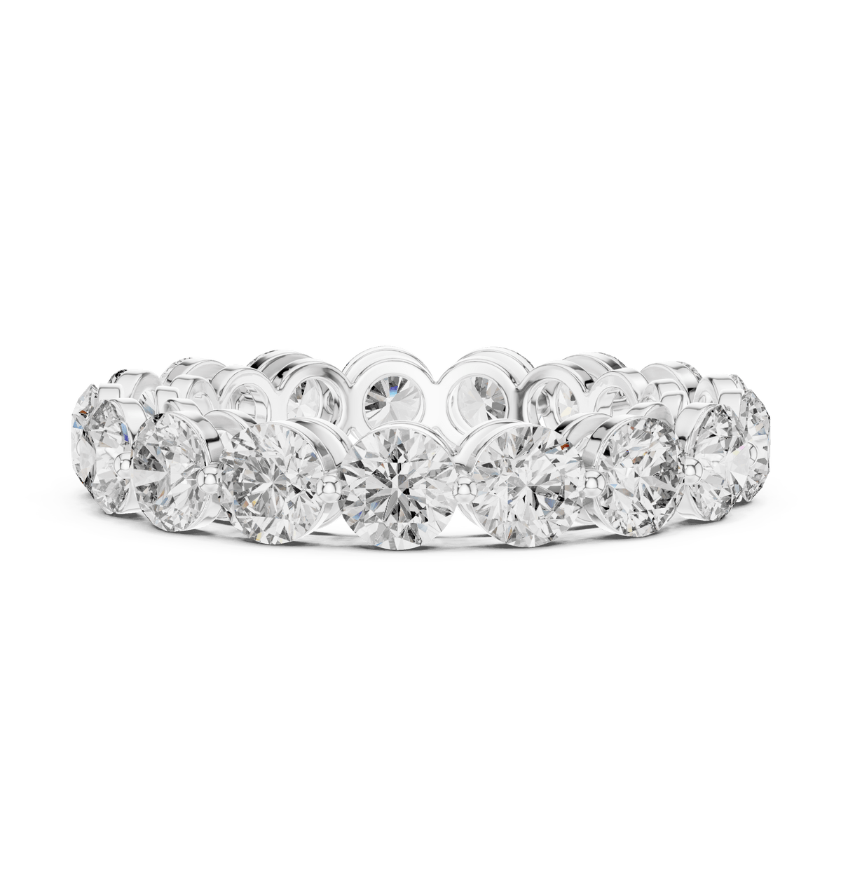 Round Open Bezel Eternity Lab Grown Diamond Band