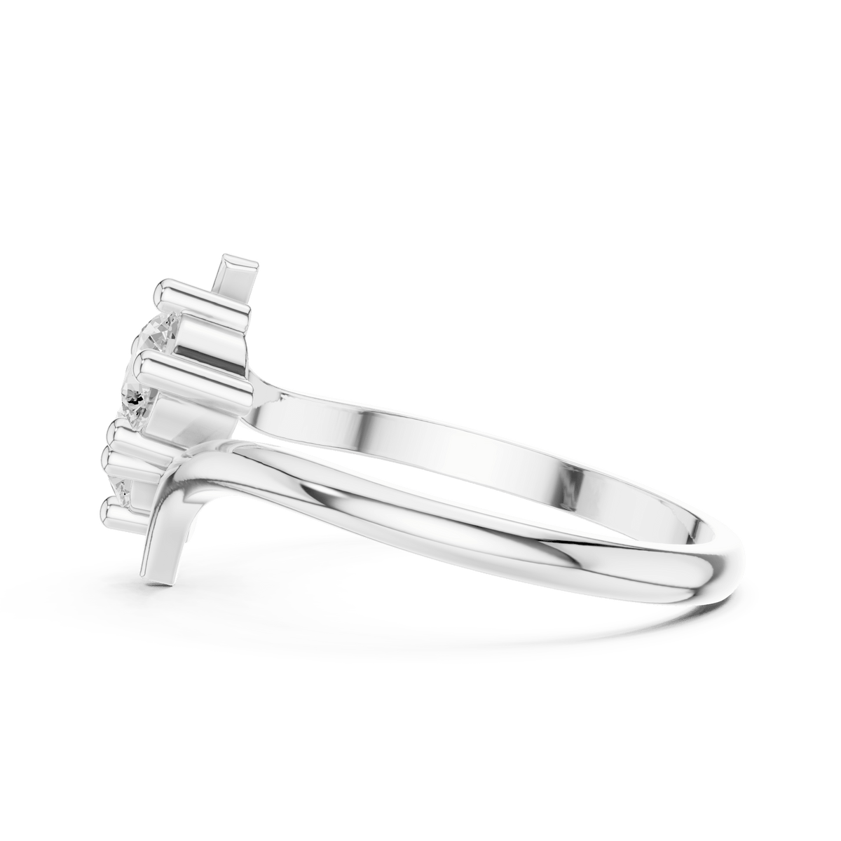Toi et Moi Two-Stone Bypass Lab Grown Diamond Ring