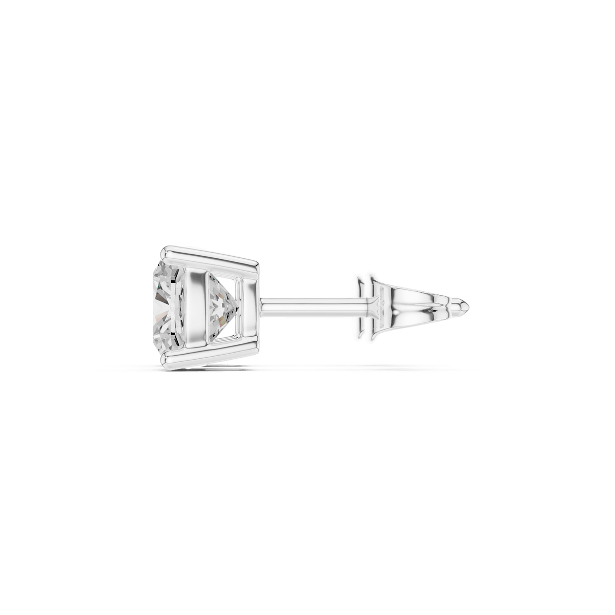 Cushion Cut Solitaire Lab Grown Diamond Earrings
