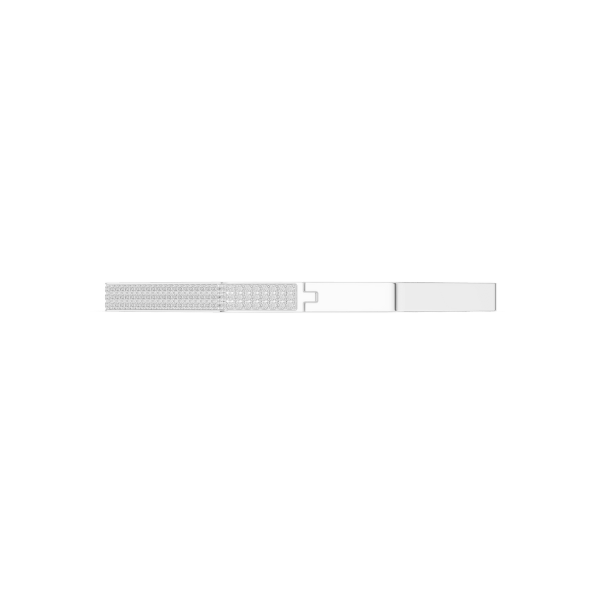  Octagon Geometric Lab Grown Diamond Bangle Bracelet in 925 Sterling Silver