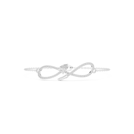 Infinity Loop Solitaire Lab Grown Diamond Bracelet